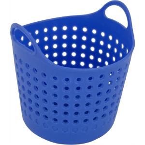 Корзинка для мелочей 11x10x8.5 см пластик цвет синий