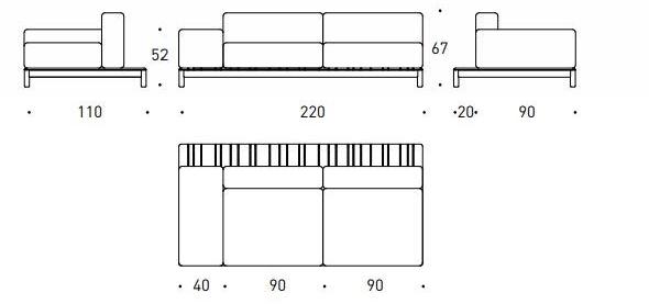 Varaschin Модульный угловой диван Barcode sun-id-1348985 - Вид №7