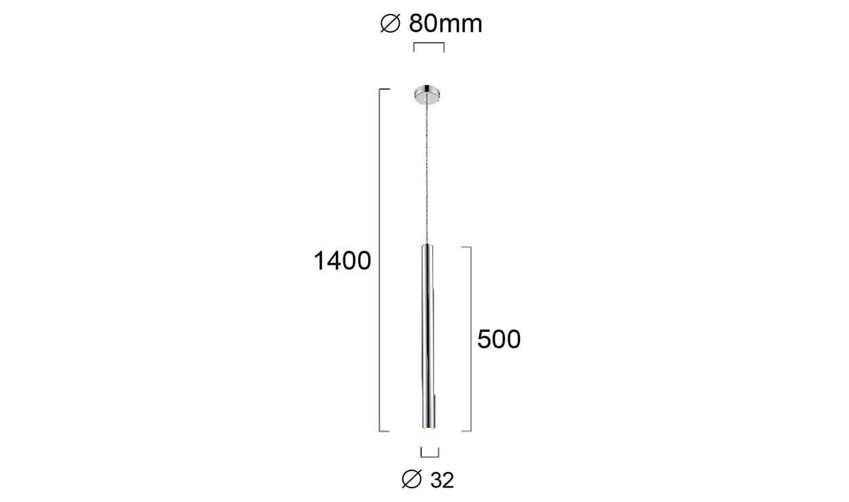 Алюминиевый светодиодный подвесной светильник Terzo Light ARCH-00133914 - Вид №6
