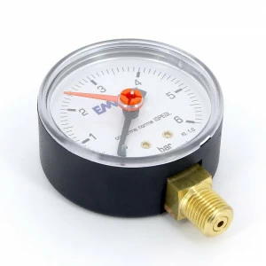 Манометр радиальный 1/4" 63 мм EMMETI 6 бар