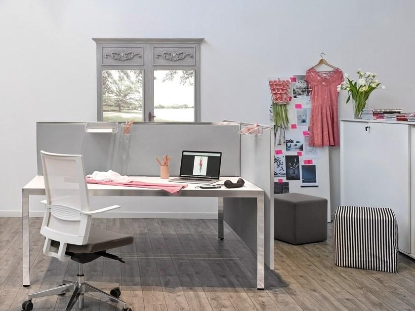 Sinetica Модульный прямоугольный рабочий стол Frame + sun-id-1410539 - Вид №9