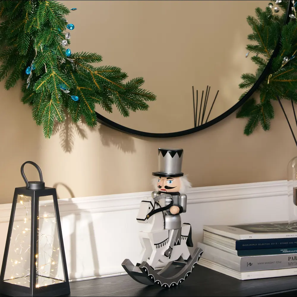 89368996 Декоративная фигура Щелкунчик на коне 30x24.5 см STLM-1496384 Santreyd Christmas - Вид №7