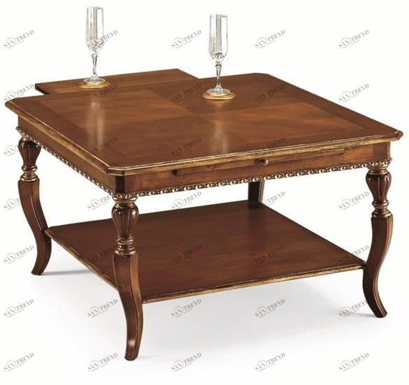 SCAPPINI & C Квадратный деревянный журнальный столик с вещевым ящиком 35th anniversary 981