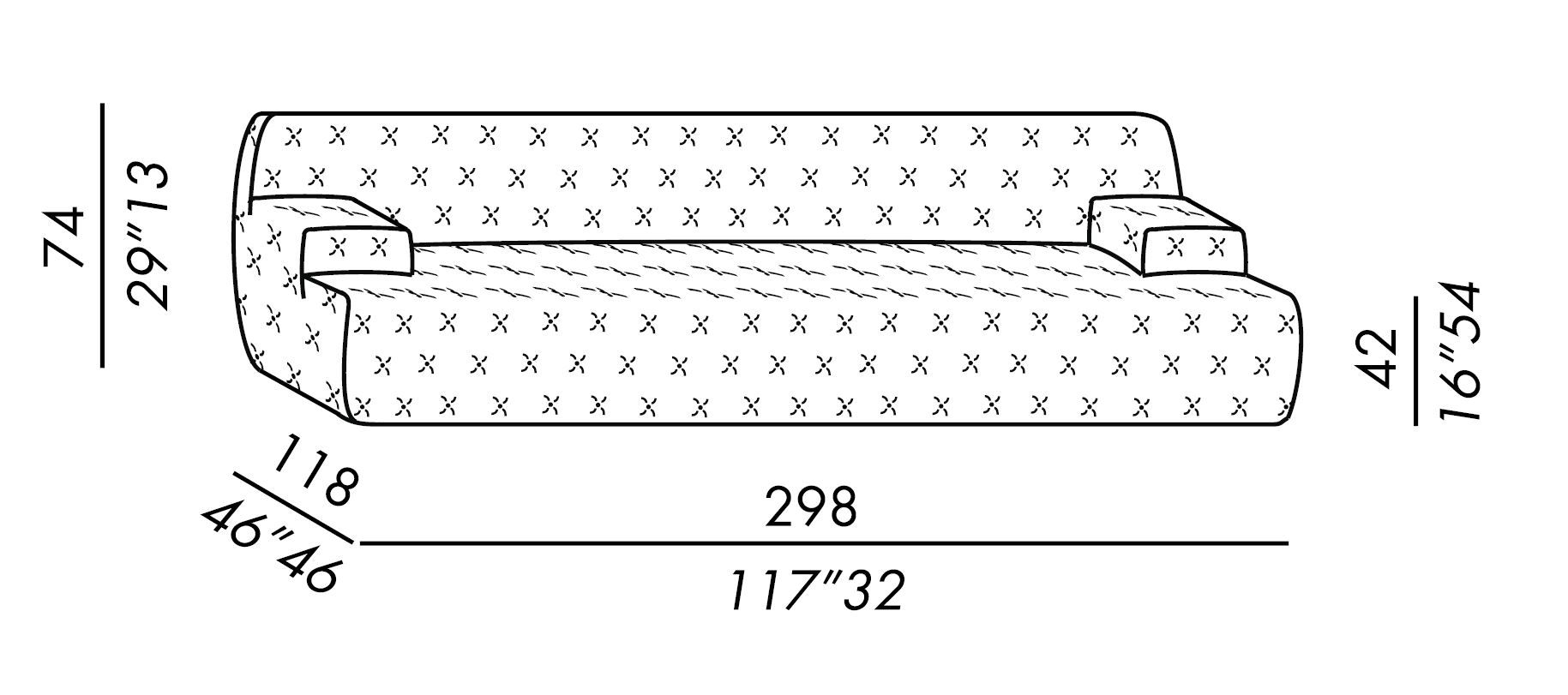 Тканевый диван Meridiani Norton ARCH-00098747 - Вид №8