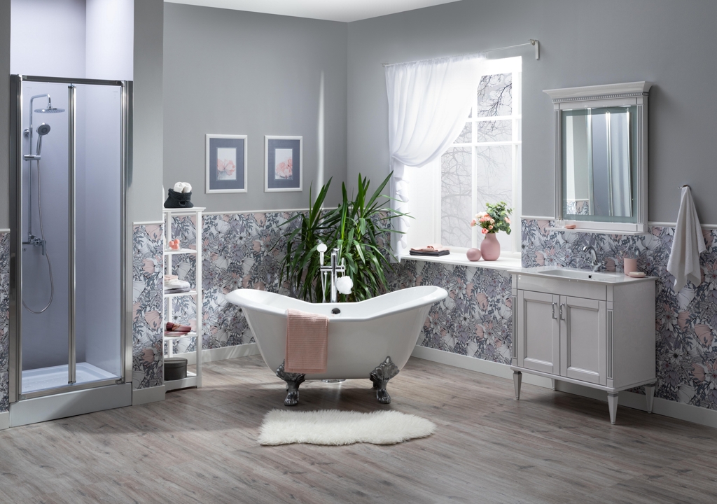 Комплект мебели для ванной Aquanet Селена 90 белый/серебро 00233126 - Вид №10