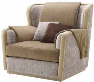 A.R. Arredamenti Кресло из ткани с подлокотниками Oliver Ol91