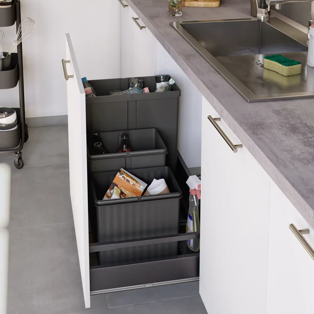 Ведро для мусора 16 л черный Delinia ID STLM-2142629 - Вид №1