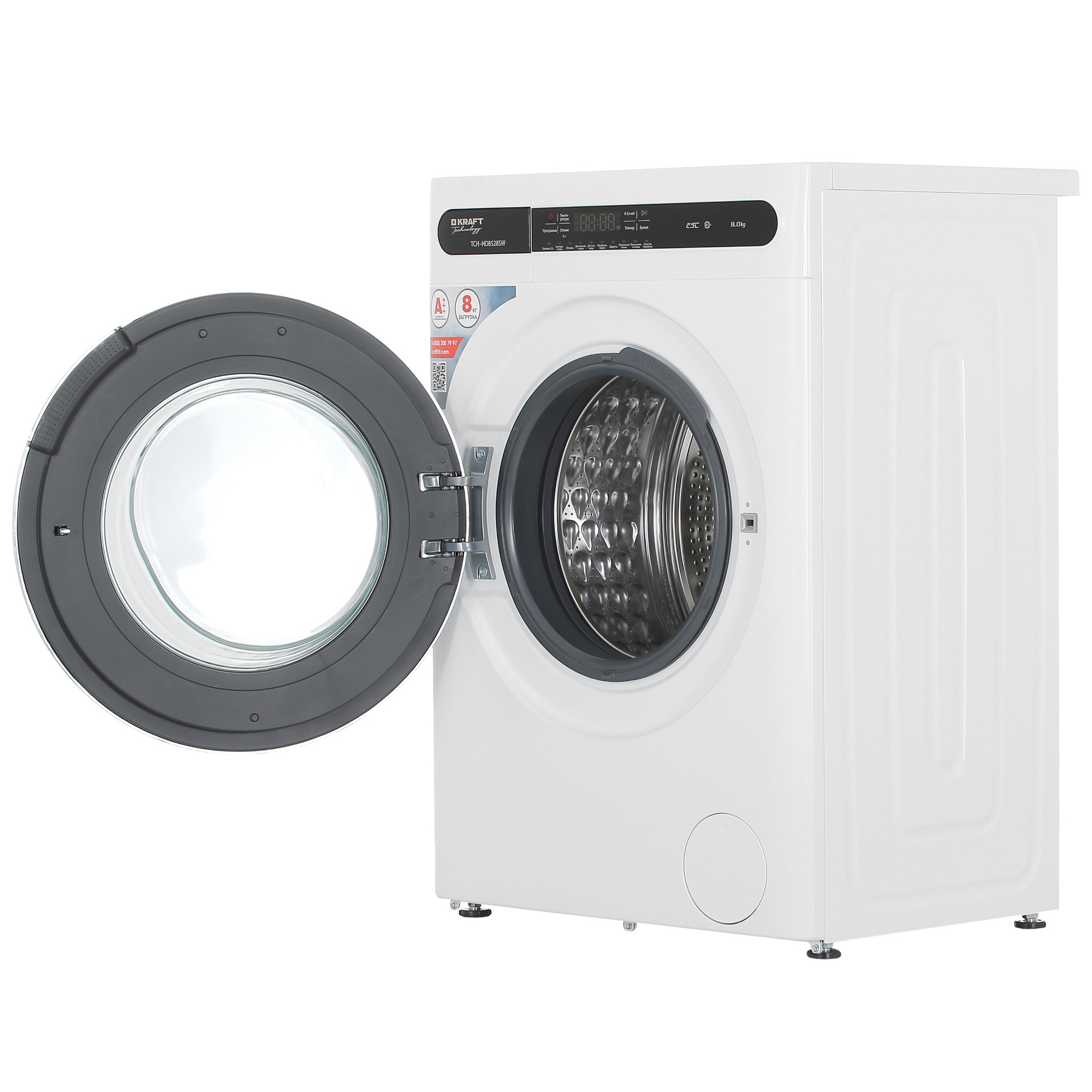 9919939 Стиральная машина KRAFT TCH-HD8528SW белый STDN-0063320 - Вид №5