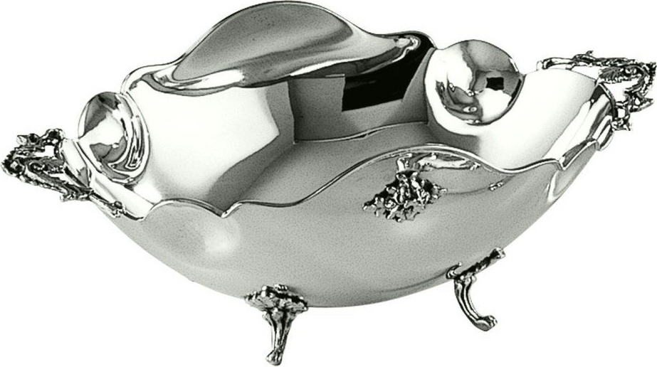 10638862 Schiavon Чаша овальная Schiavon "Барокко" 27Х15см (серебро 925пр) Серебро 925 