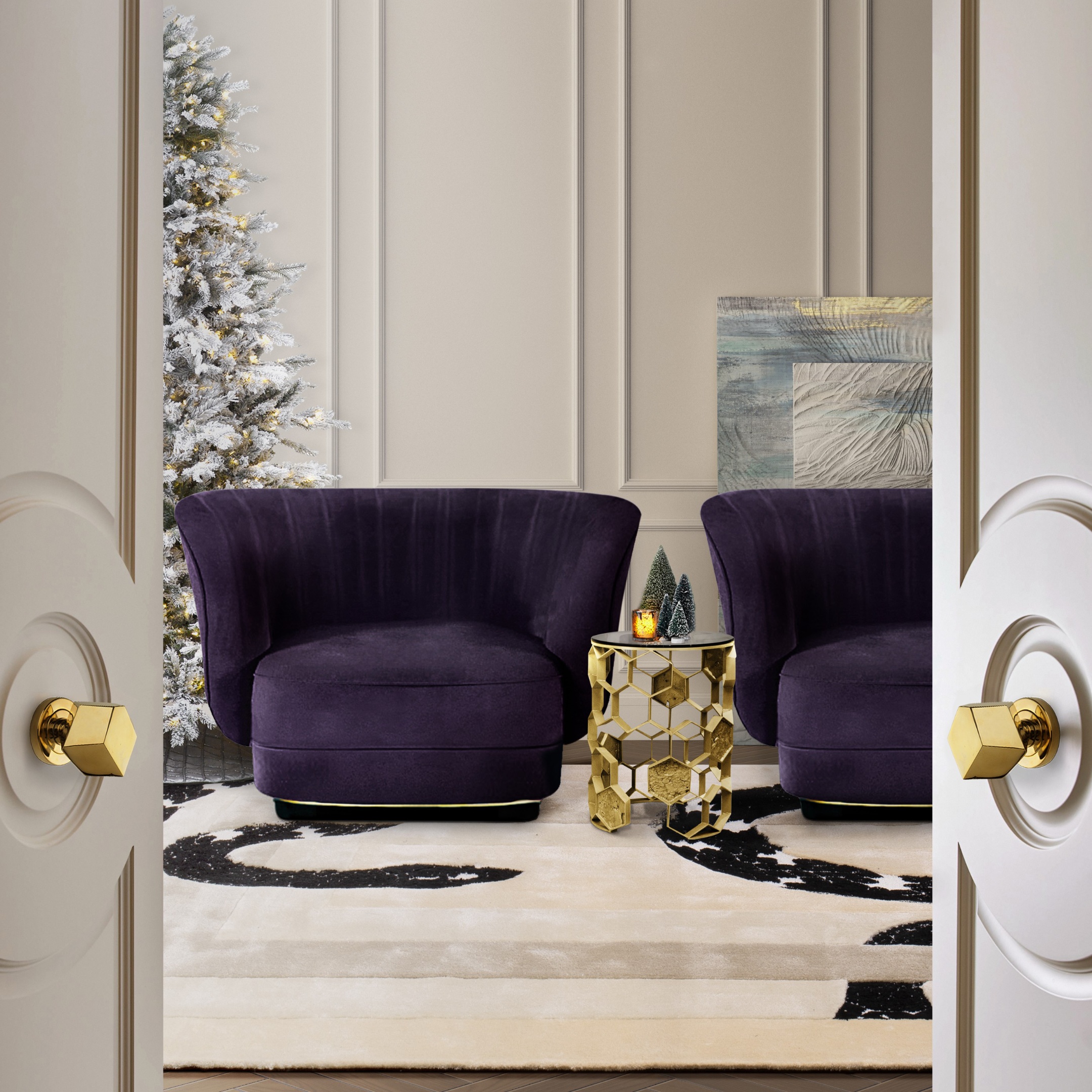 CM3022 PullCast Дверные ручки KARAT Полированная латунь  - Вид №5