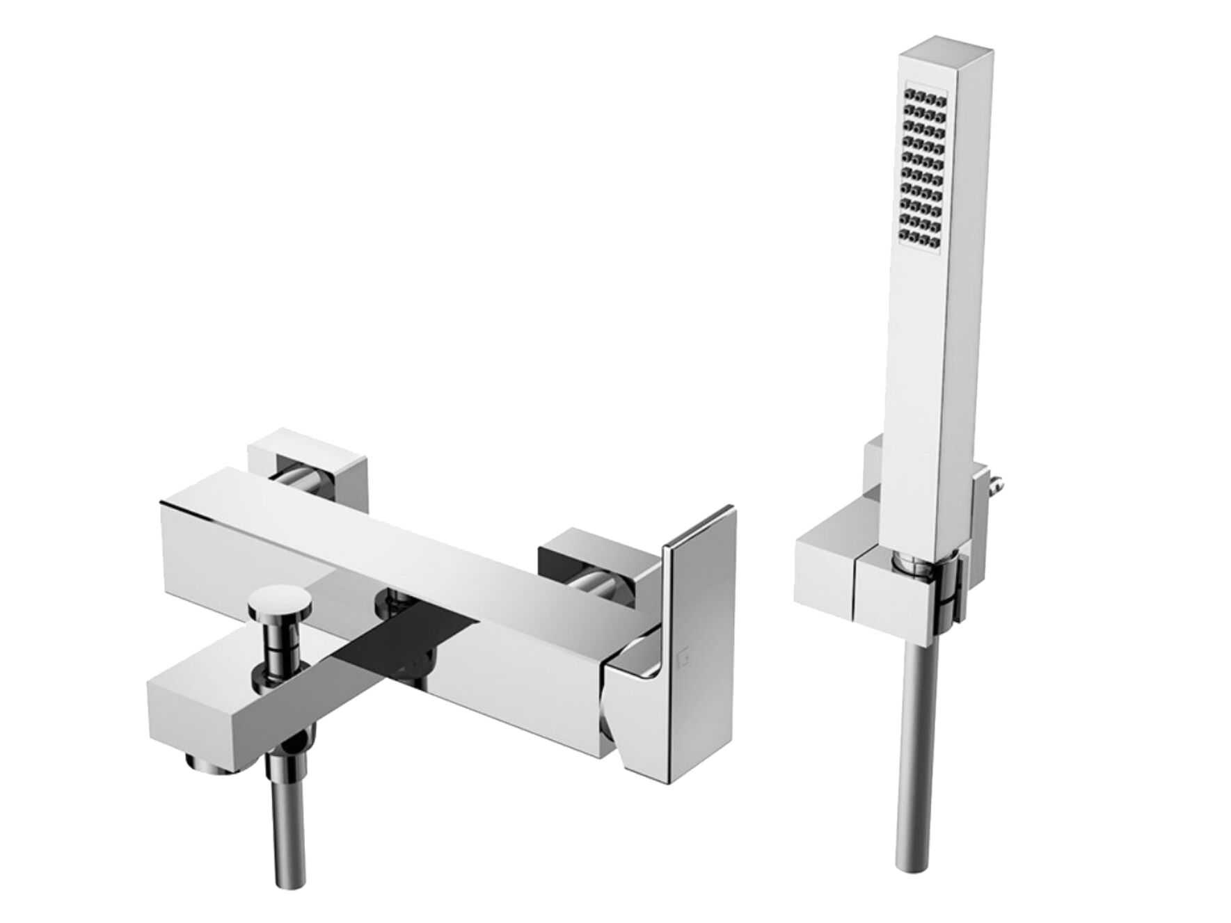 Внешний смеситель для ванны с ручным душем GATTONI Kubik ARCH-00098007