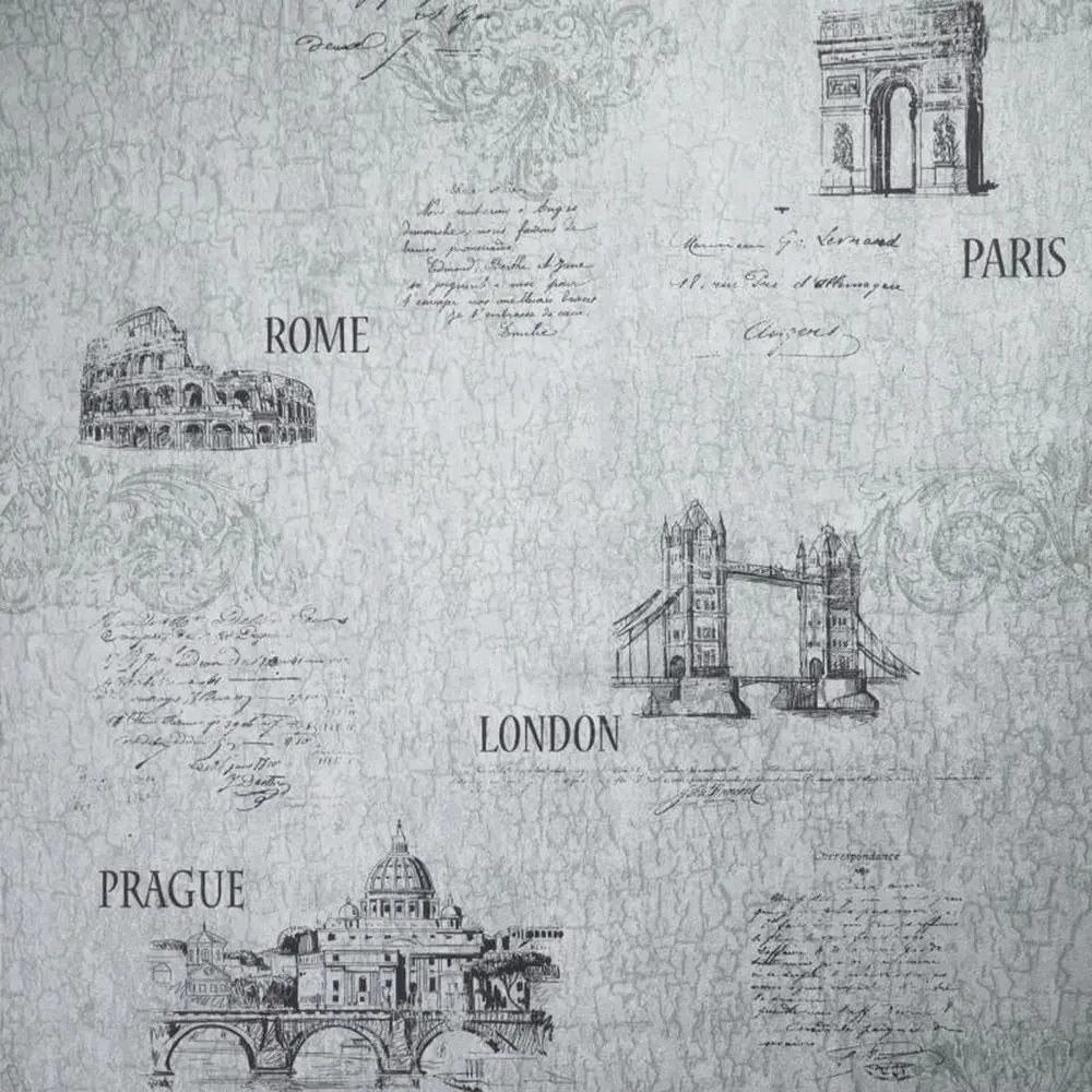 Обои бумажные Вояж серые 0.53 м С1-МО Santreyd STLM-2208319
