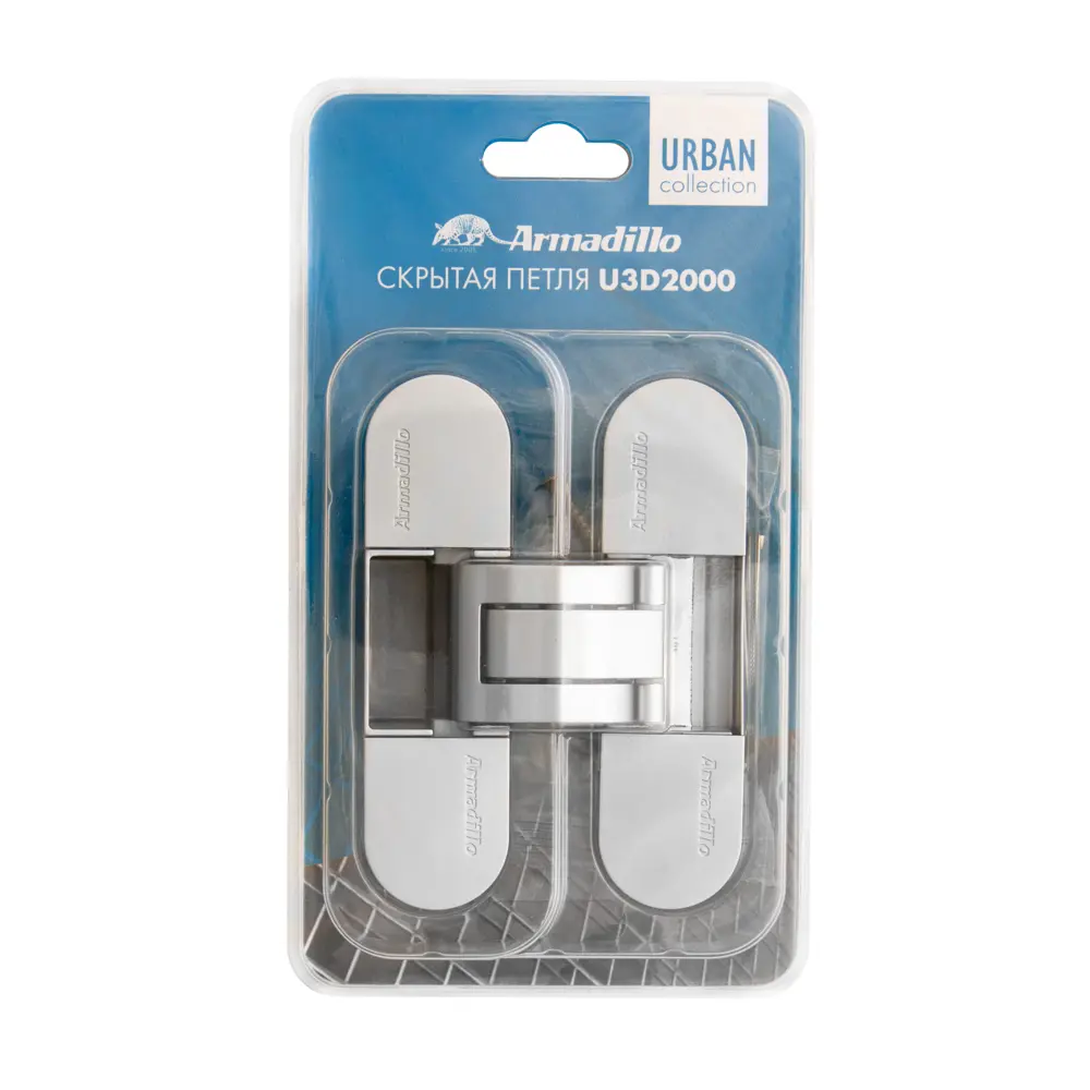 Скрытая петля дверная U3D2000 110x30x32 мм ЦАМ цвет хром ARMADILLO STLM-2061576 - Вид №3