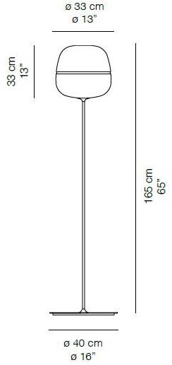 Quadrifoglio Торшер из опалового стекла Afra sun-id-1370267 - Вид №1