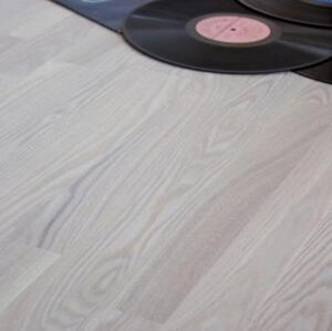 Паркетная доска Amber Wood Retro Слоновая кость Ясень Рустик (Гладкая) 1860х183 мм.