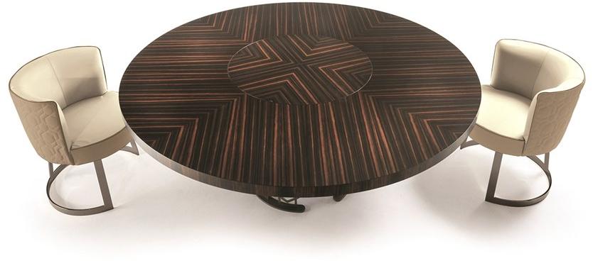 Longhi Круглый деревянный стол Loveluxe 2014 – royal collection T 140 - Вид №1