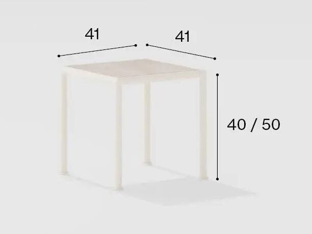 Квадратный садовый стол из керамогранита FAST Roè ARCH-00005286 - Вид №1