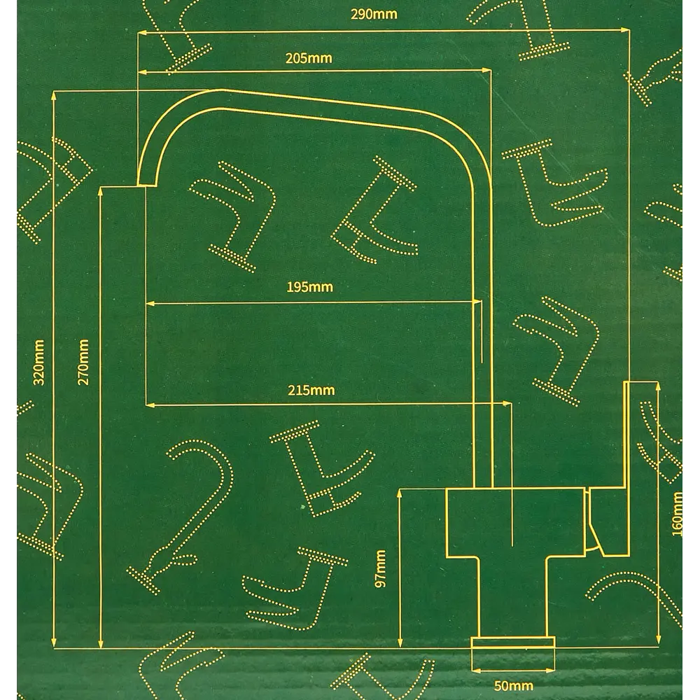Смеситель кухонный Vidage VFR0011-13 высота 32 см цвет сатин STLM-2139917 - Вид №5