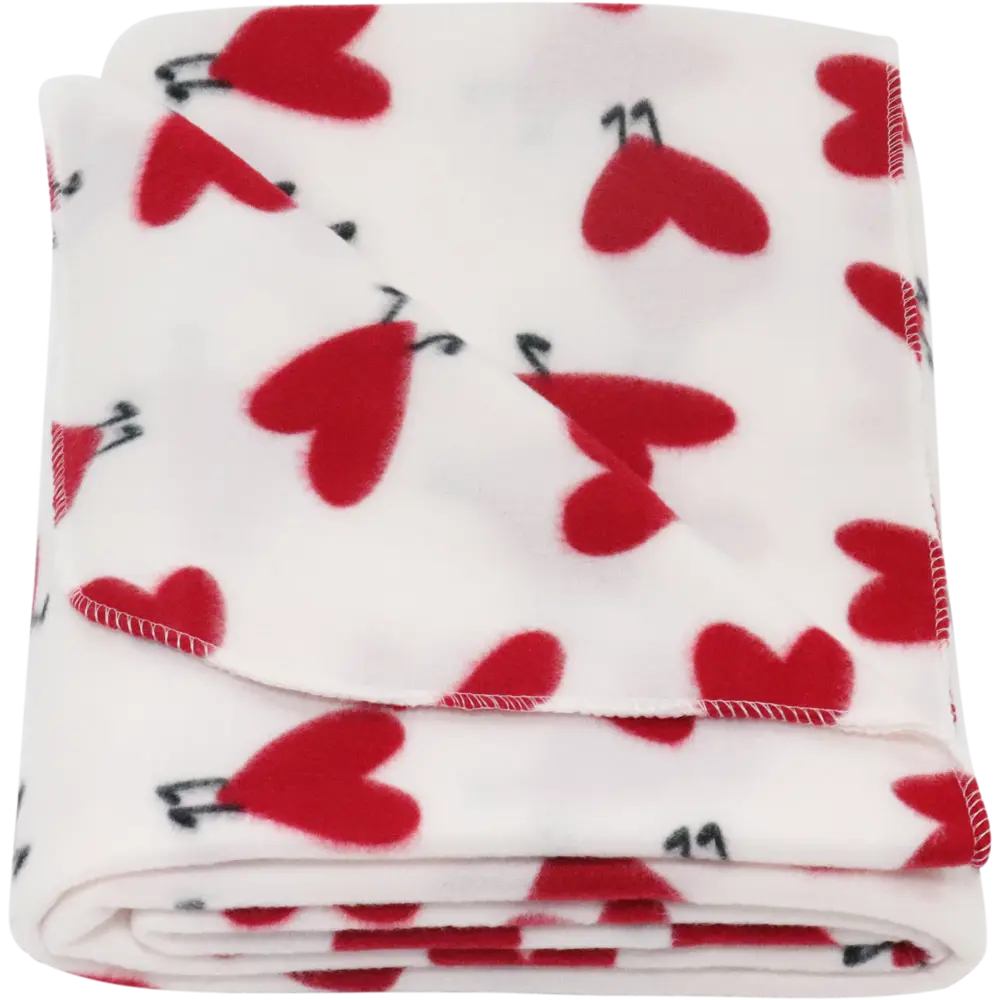 Плед Ti amo 130x170 см флис цвет белый Ardenza Нет STLM-2061881 - Вид №2