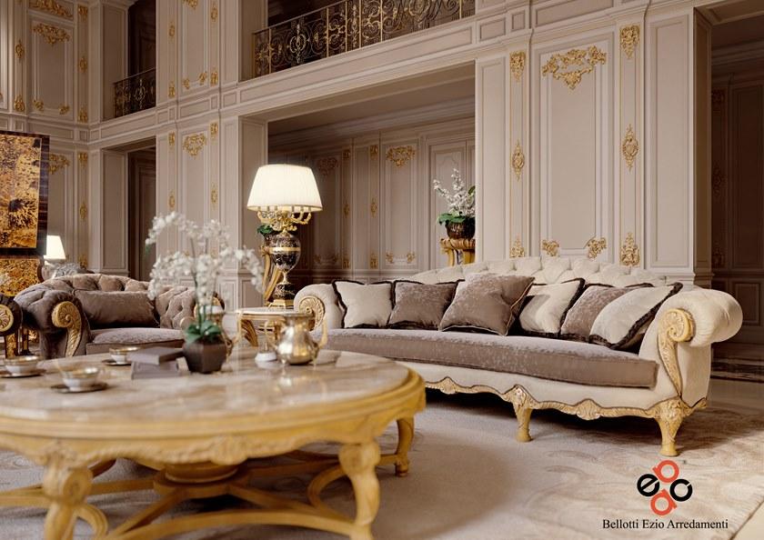 Bellotti Ezio Стеганый 4-х местный бархатный диван 4880 4880  - Вид №2