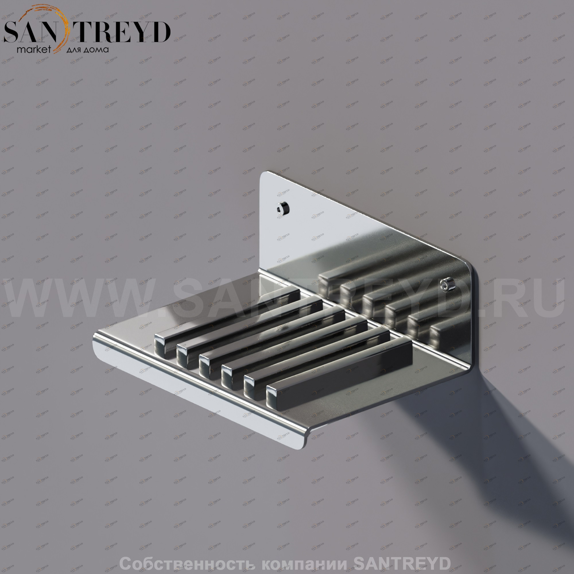 Agape MACH 2 Мыльница хромированная AMC20926A