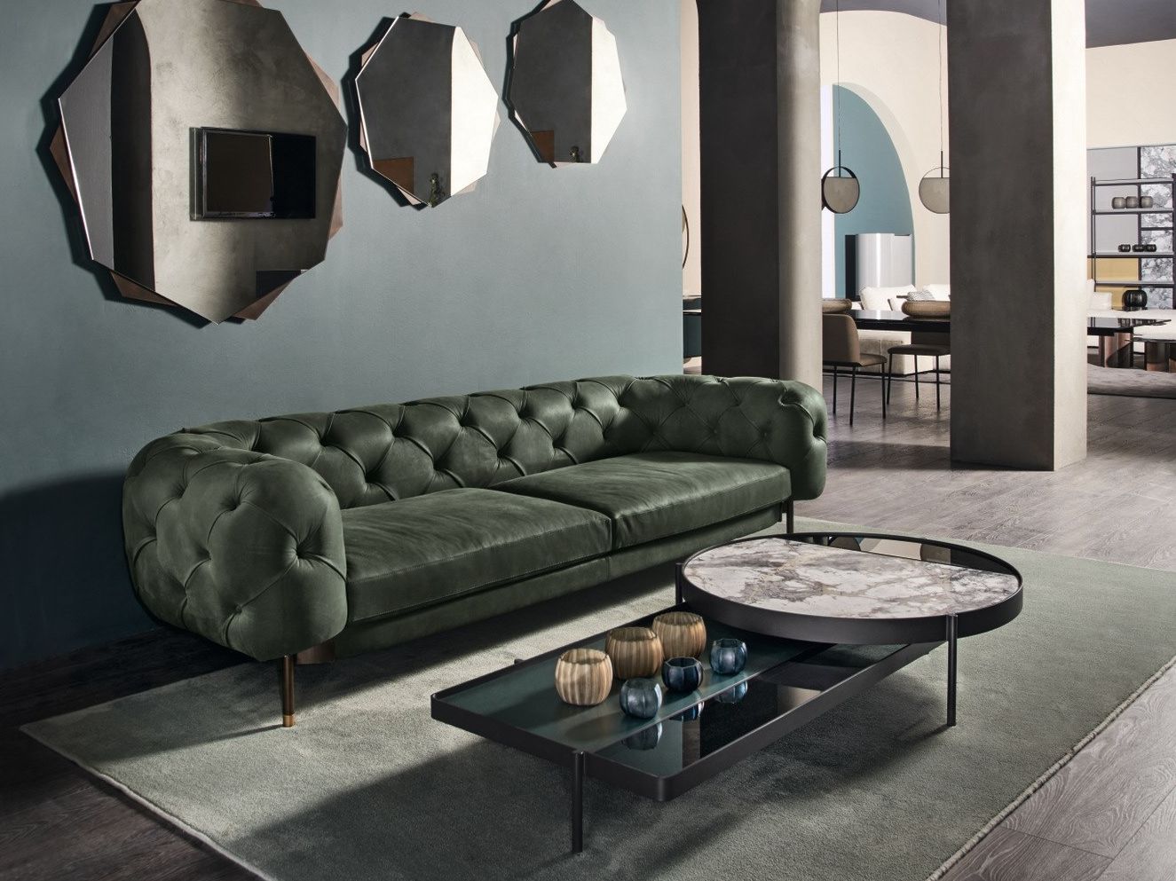 Деревянный низкий прямоугольный журнальный столик Cantori VALLEY ARCH-00088550 - Вид №3