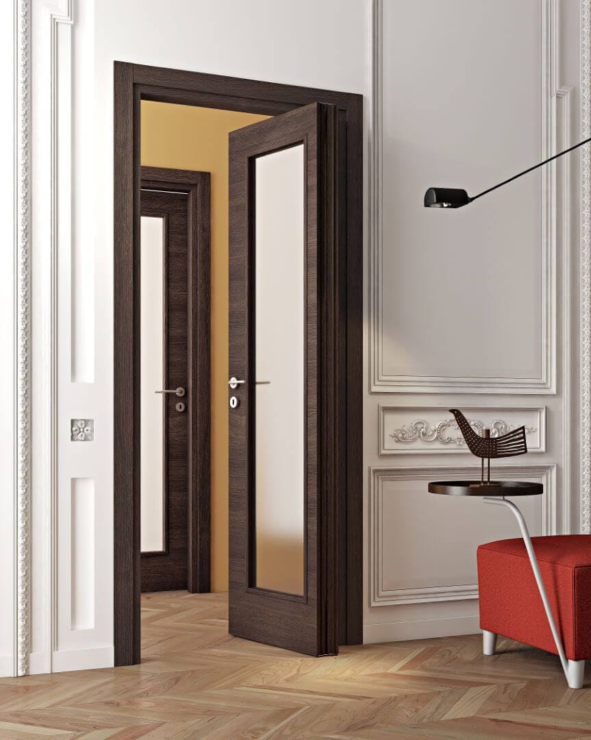 Деревянные и стеклянные распашные двери Pail Serramenti STANDARD ARCH-00060155 - Вид №1