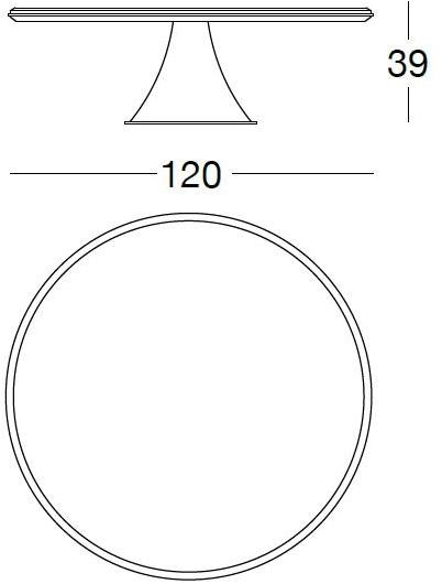 Longhi Круглый журнальный столик из мрамора Loveluxe 2018 – illusion collection Y 729 - Вид №2