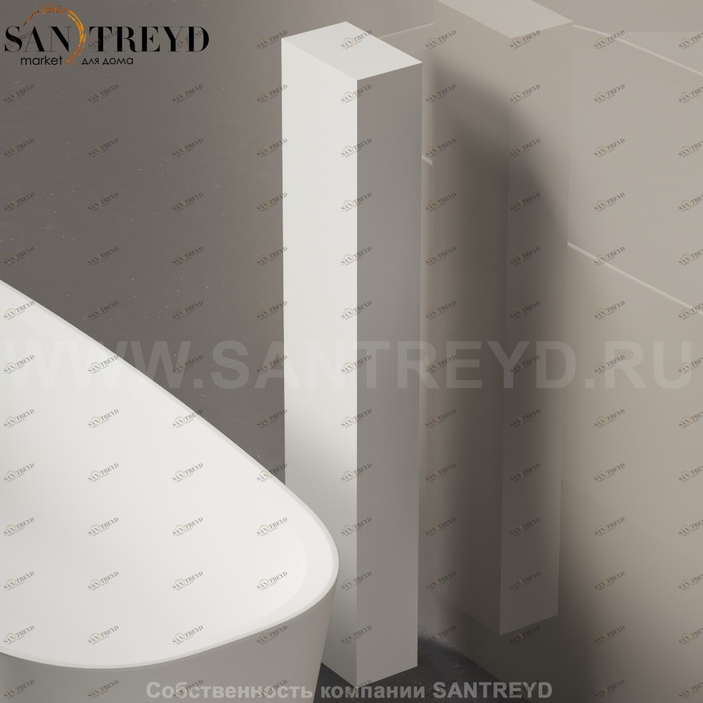 Модуль для установки смесителя PILLAR белый Agape ACOL0211AZ