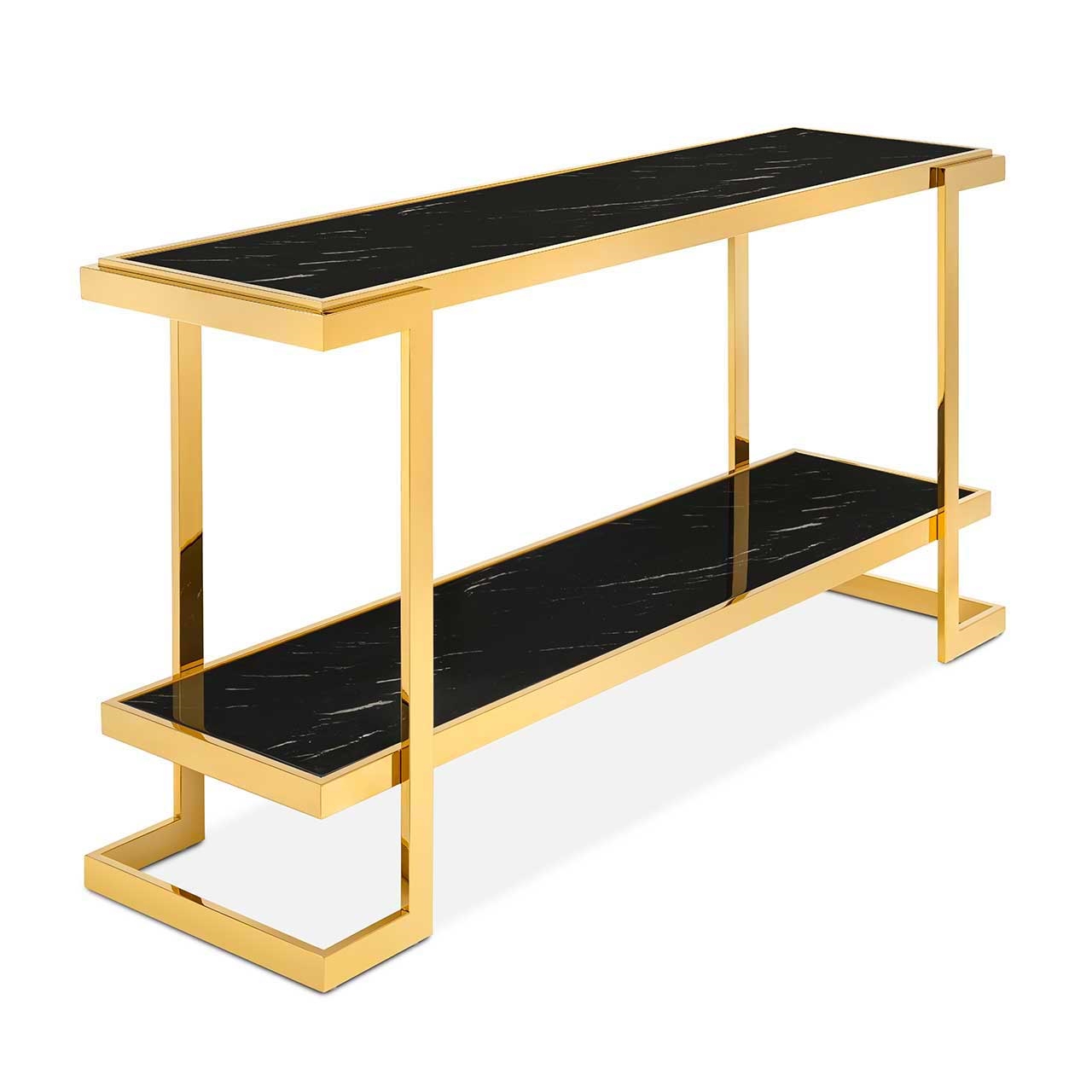 450286-93 ABHIKA CONSOLLE CROWNE MAR H56 150X40 BLACK/GOLD  - Вид №3