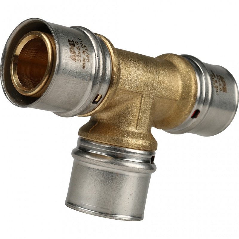 Тройник пресс STOUT 32х3,0 равнопроходной SFP0006323232 - Вид №1