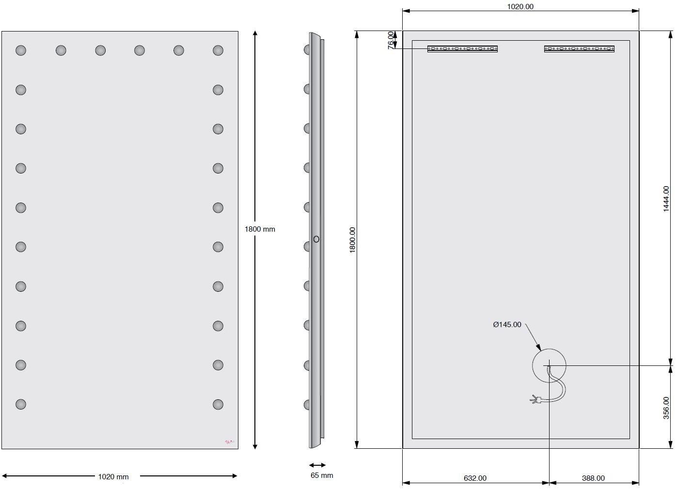 UNICA by Cantoni Прямоугольное настенное зеркало со встроенной подсветкой Mh sun-id-1437601 - Вид №8