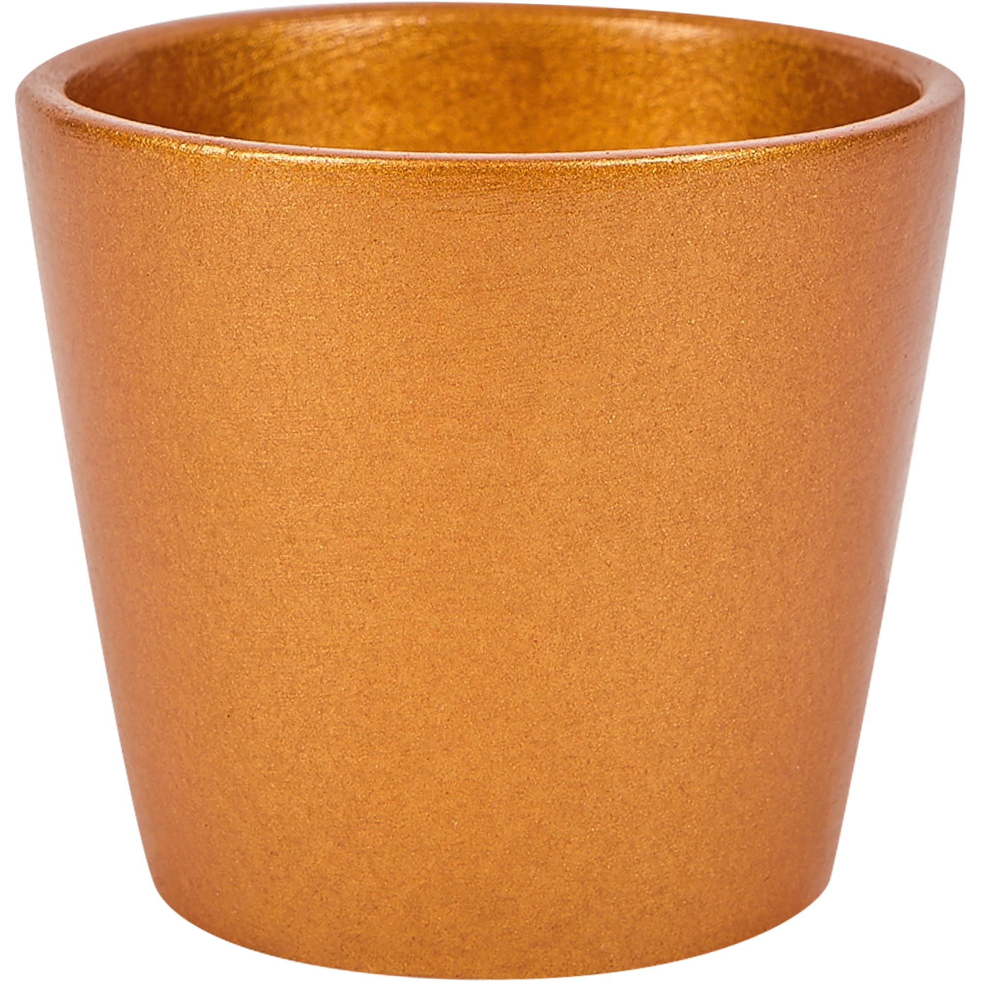 83116645 Кашпо Золото ø8 h8 см v0.2 л керамика золотой Кактусник Santreyd 