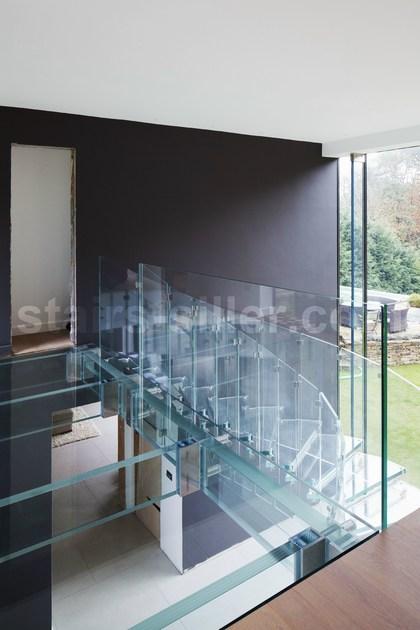 Siller Treppen Самонесущая винтовая лестница из нержавеющей стали и стекла Fly sun-id-1458385 - Вид №3