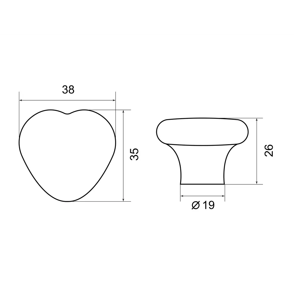 Мебельная ручка-кнопка Porcellana Stella керамика цвет розовый PALLADIUM STLM-2085666 - Вид №2