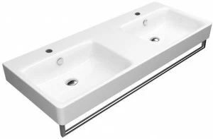 Подвесная раковина настенная овальная GSI ceramica Sand белая