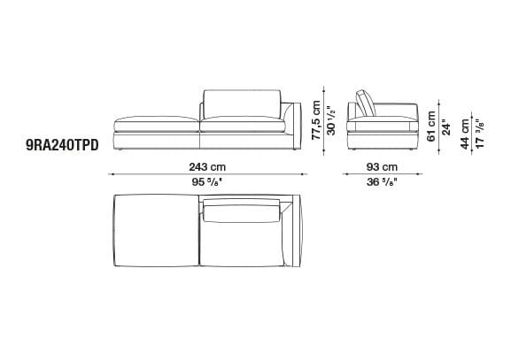 Ткань диван B&B Italia Ричард ARCH-00082196 - Вид №29