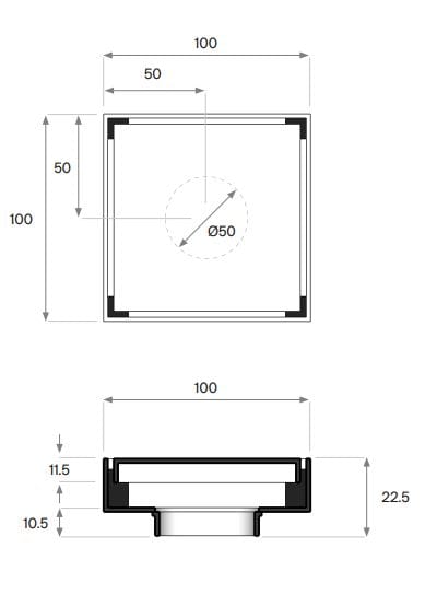 Слив для душа из нержавеющей стали COCOON Maison ARCH-00096303 - Вид №5