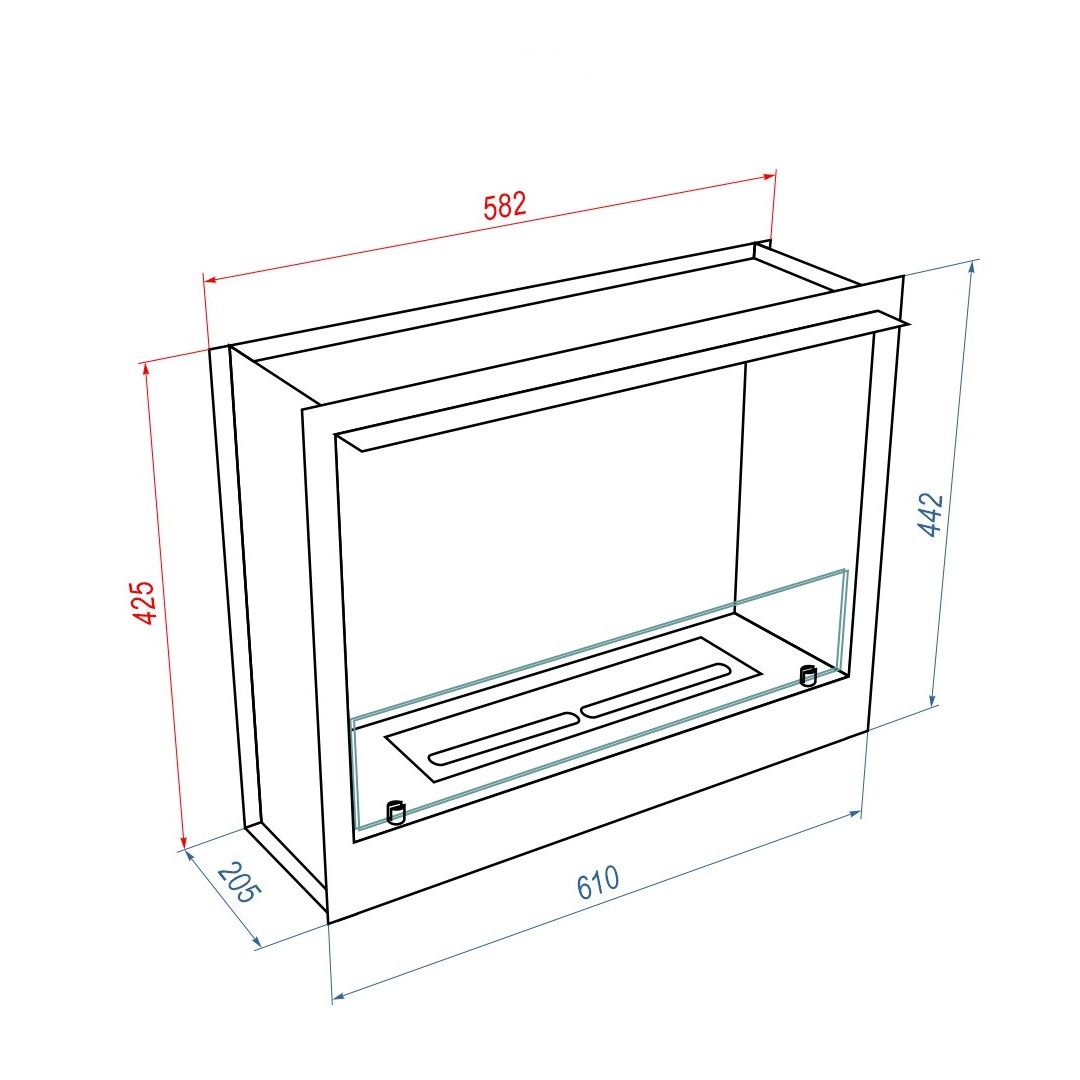 9101976 Биокамин Firelight BFP/P-2520 черный STDN-0006397 - Вид №9