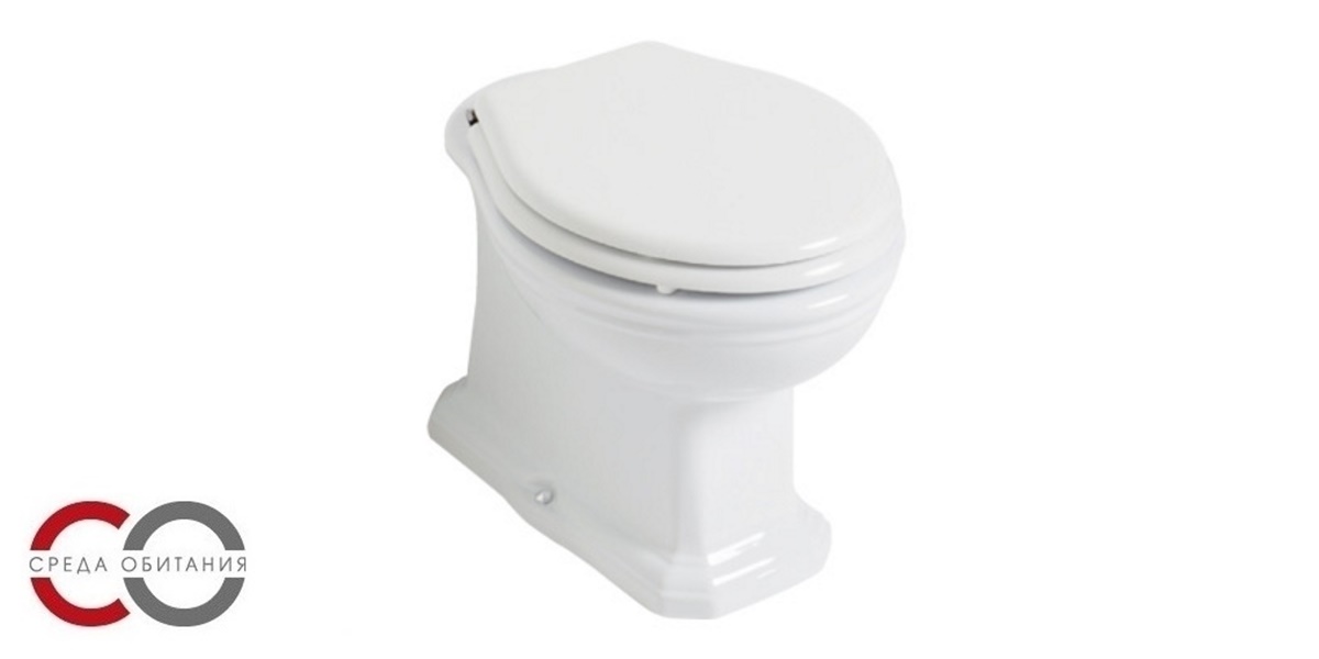 0111 Приставной унитаз напольный Белый Olympia Ceramica IMPERO STYLE Италия - Вид №4