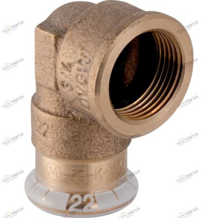 GEBERIT 63853 Переходной угольник Geberit Mapress из меди 90°, с внутренней резьбой 