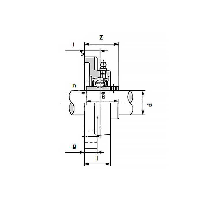 IS1994 Подшипниковый узел UCF205 ISKRA  - Вид №2