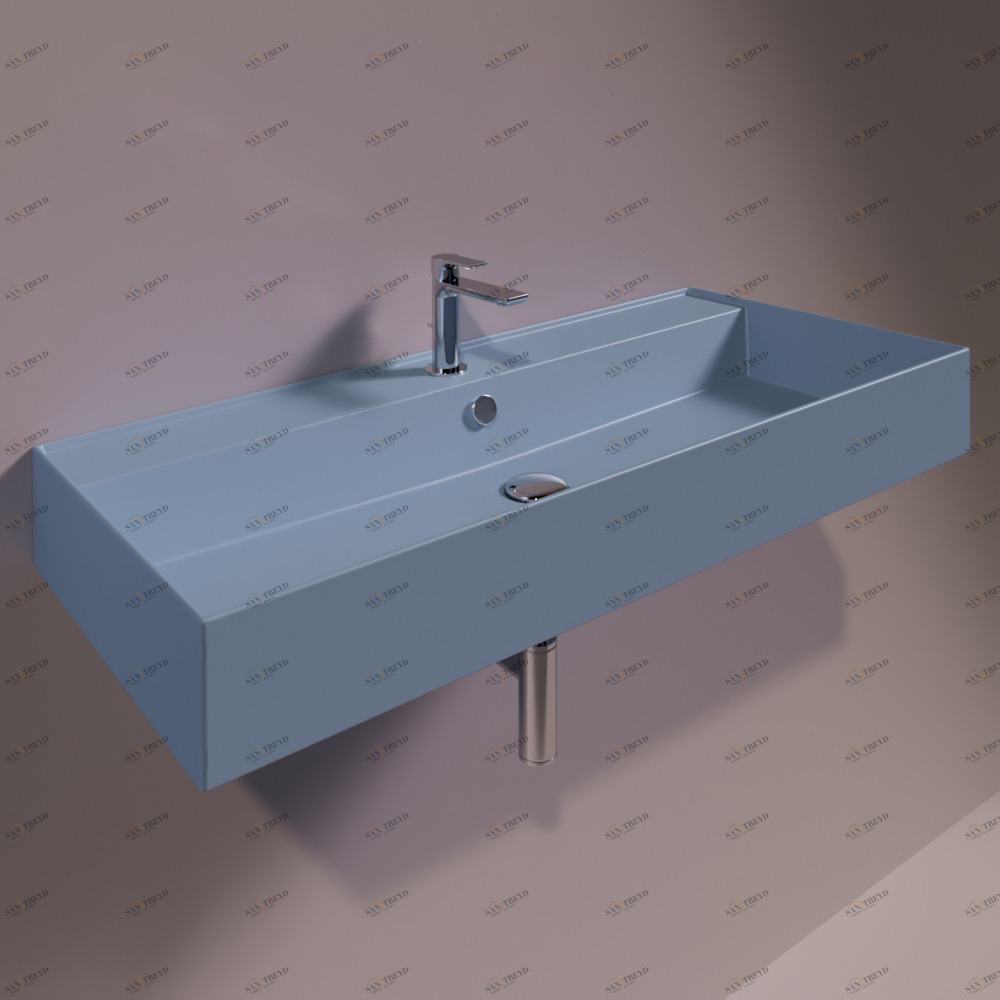 AG101PERVINCAMATT Подвесная раковина настенная прямоугольная Simas Agile