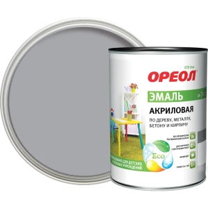 Эмаль акриловая Ореол матовая цвет серый 0.9 кг 84439812 STLM-2097633