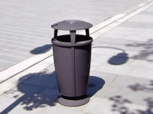 Neri Урна для мусора с крышкой с пепельницей для улицы Idesia 2277