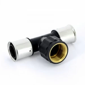 Тройник пресс-В PVDF HENCO 40х1"1/4х40