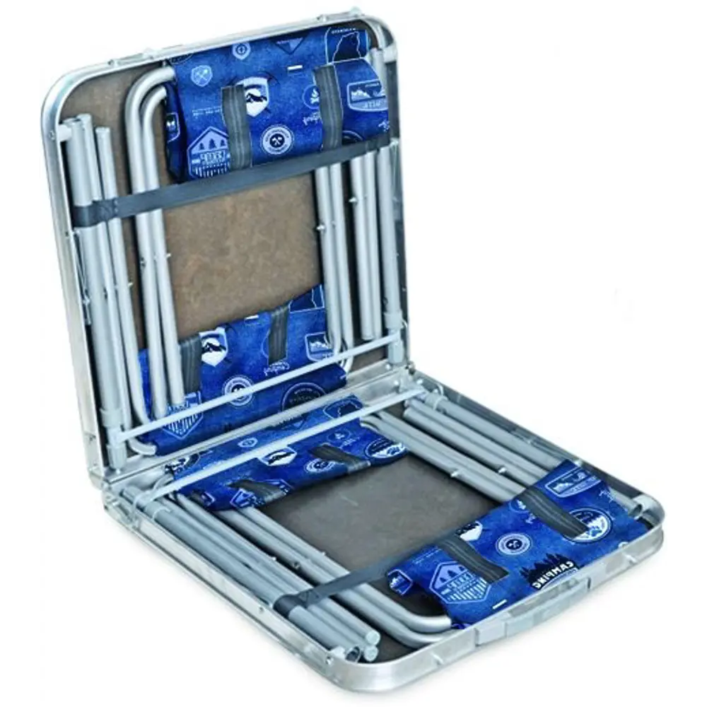 Набор садовой мебели ССТ-К3/4 металл голубой: стол и 4 стула Santreyd Дачный STLM-2087348 - Вид №2