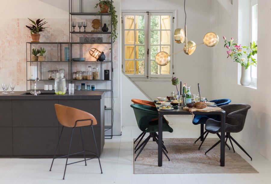 Кресло Mia оранжевое под бархат Zuiver 1200149 - Вид №3