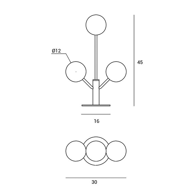 Miloox 1744.169 Настольная лампа COSMO. - Вид №2
