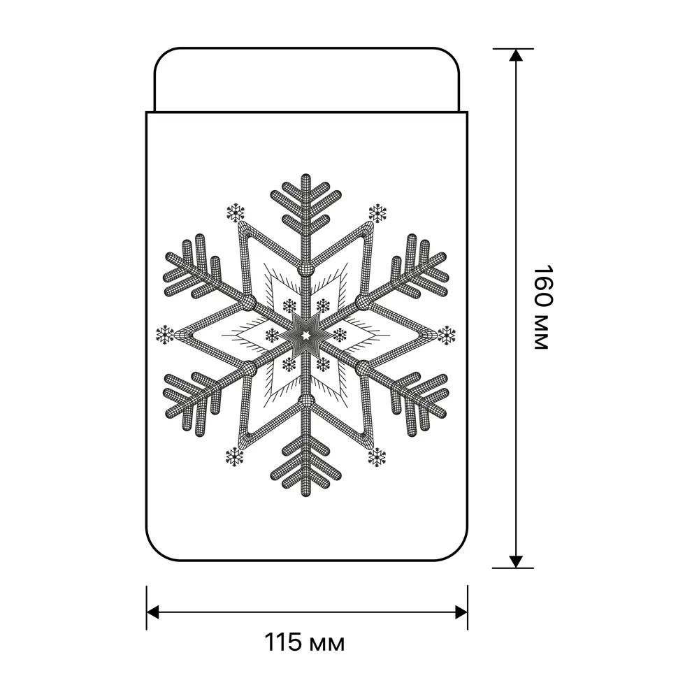Светильник светодиодный Ritter Snowflake 3D 29292 0 на батарейках STLM-2167869 - Вид №13